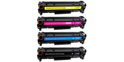 Ensemble complet de 4 cartouches laser HP CF500X-501X-502X-503X (202X) haute capacité compatible 